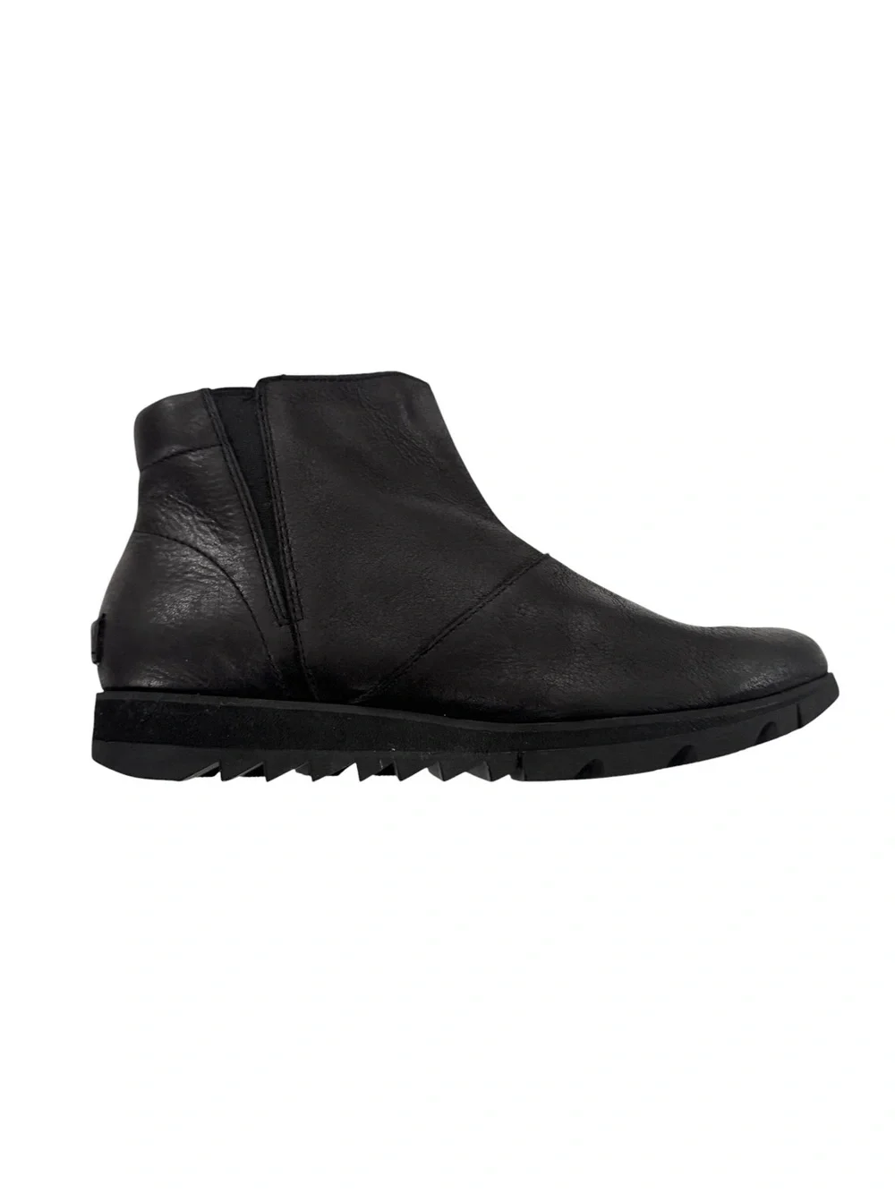 SOREL Harlow Waterproof Leather Bootie Black Size 8